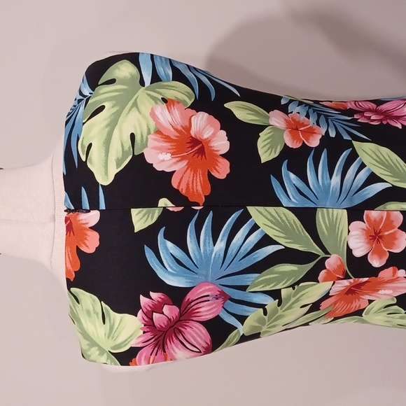 AGB Tropical Print Sheath Dress- Sz. 8 - Picture 5 of 9